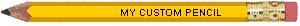 Custom golf pencils - hex shape